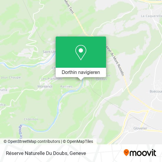 Réserve Naturelle Du Doubs Karte