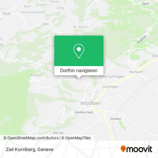 Ziel-Kornberg Karte