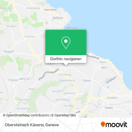 Obersteinach Käserei Karte