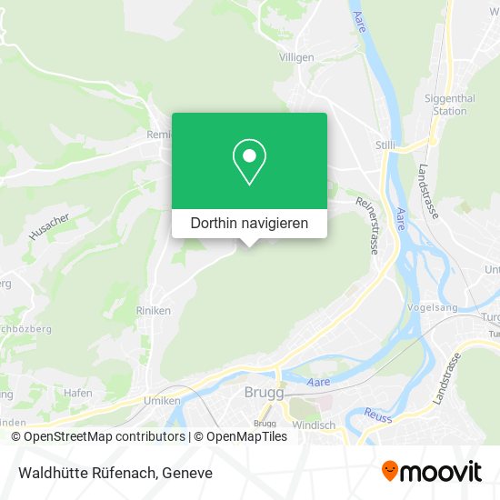 Waldhütte Rüfenach Karte