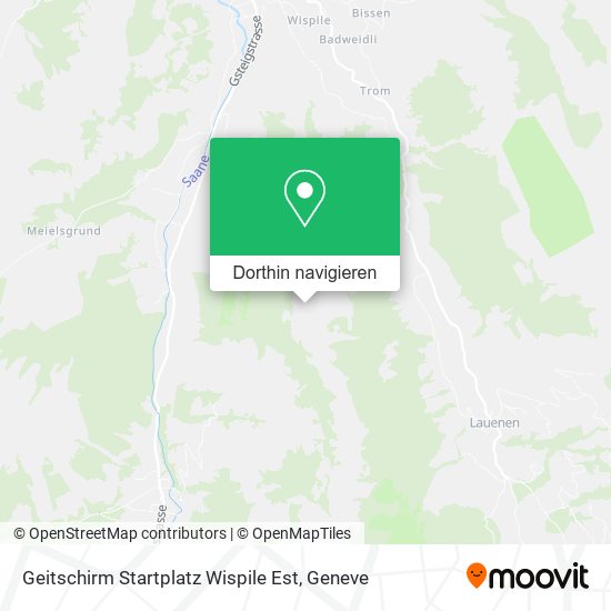 Geitschirm Startplatz Wispile Est Karte