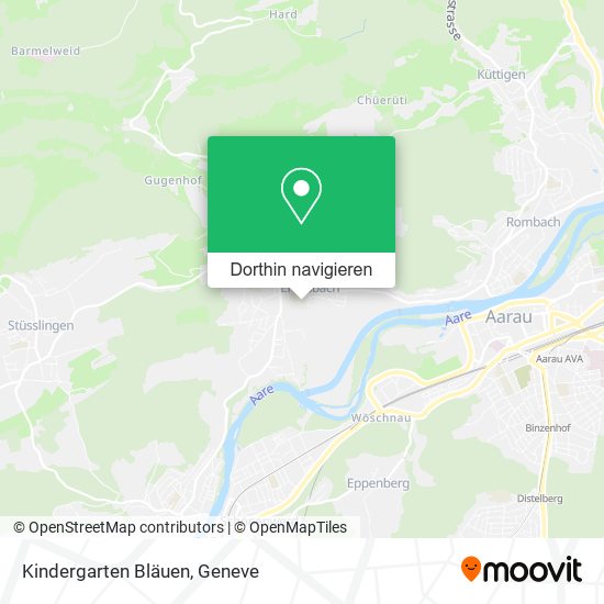 Kindergarten Bläuen Karte