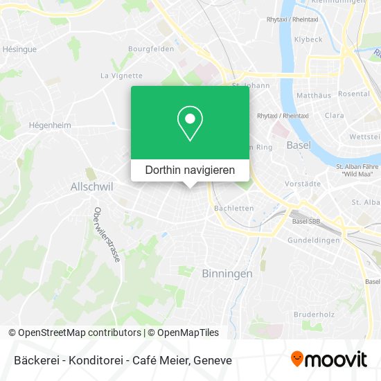 Bäckerei - Konditorei - Café Meier Karte