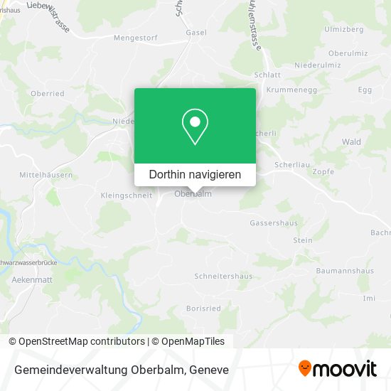 Gemeindeverwaltung Oberbalm Karte