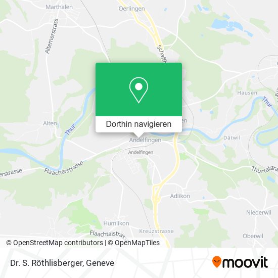 Dr. S. Röthlisberger Karte