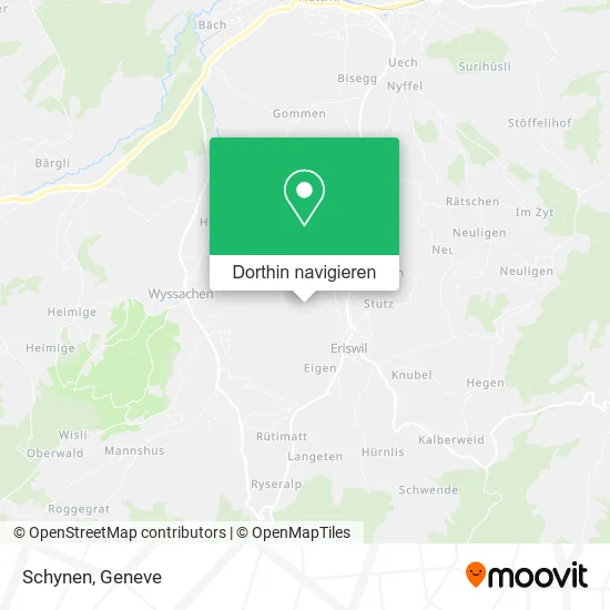 Schynen Karte