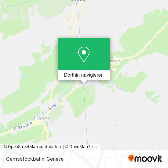 Gemsstockbahn Karte