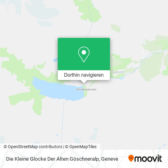 Die Kleine Glocke Der Alten Göschneralp Karte