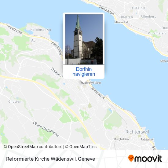 Reformierte Kirche Wädenswil Karte