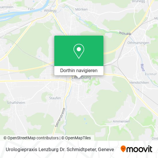 Urologiepraxis Lenzburg Dr. Schmidtpeter Karte
