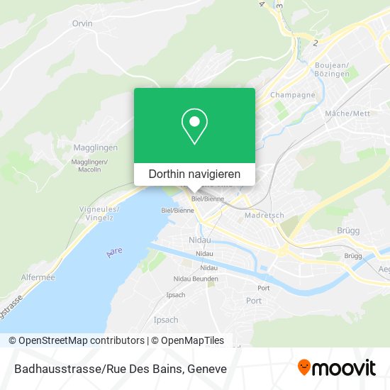 Badhausstrasse/Rue Des Bains Karte