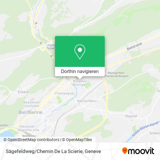 Sägefeldweg / Chemin De La Scierie Karte