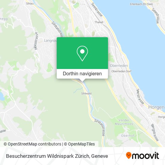 Besucherzentrum Wildnispark Zürich Karte