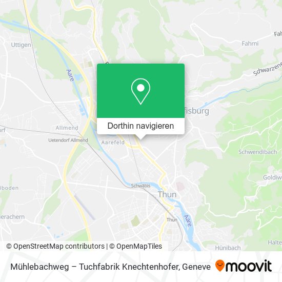 Mühlebachweg – Tuchfabrik Knechtenhofer Karte