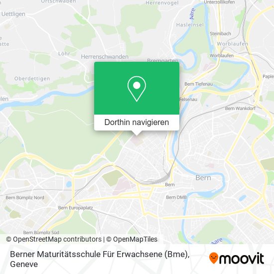 Berner Maturitätsschule Für Erwachsene (Bme) Karte
