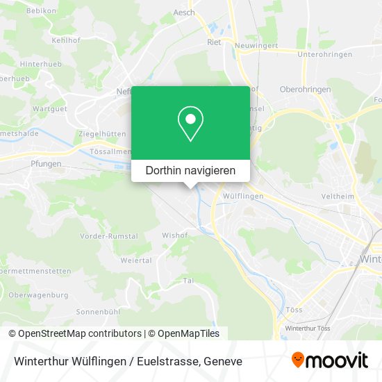 Winterthur Wülflingen / Euelstrasse Karte