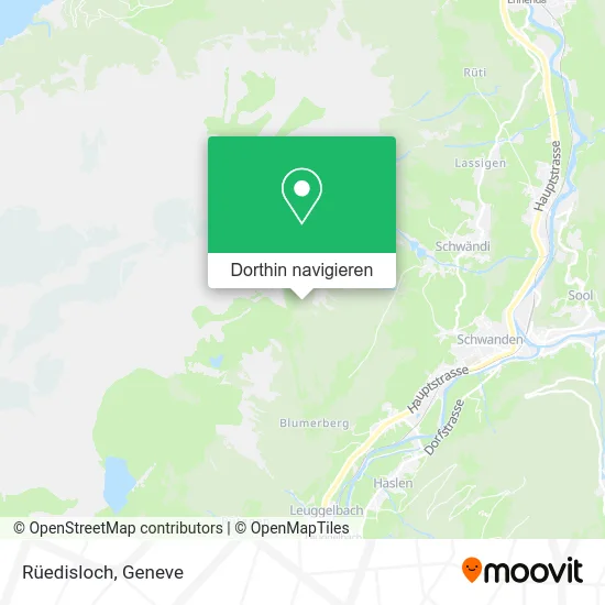 Rüedisloch Karte