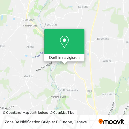 Zone De Nidification Guêpier D'Europe Karte