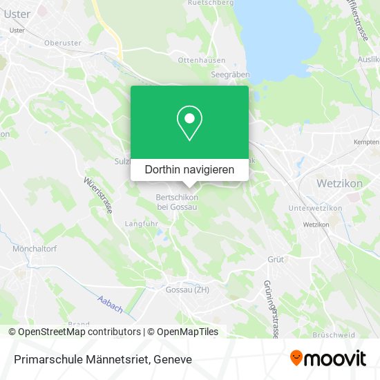 Primarschule Männetsriet Karte
