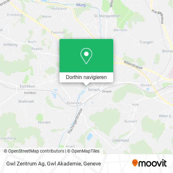 Gwl Zentrum Ag, Gwl Akademie Karte