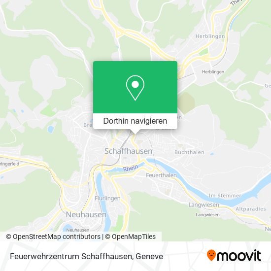 Feuerwehrzentrum Schaffhausen Karte