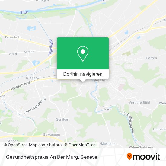 Gesundheitspraxis An Der Murg Karte