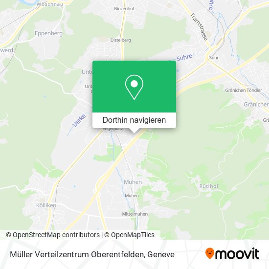 Müller Verteilzentrum Oberentfelden Karte