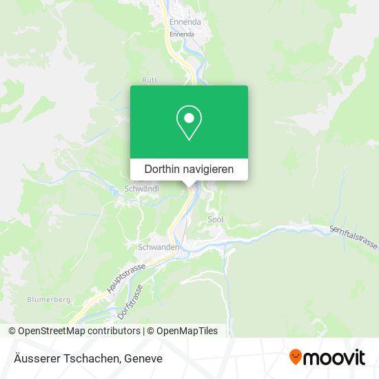Äusserer Tschachen Karte