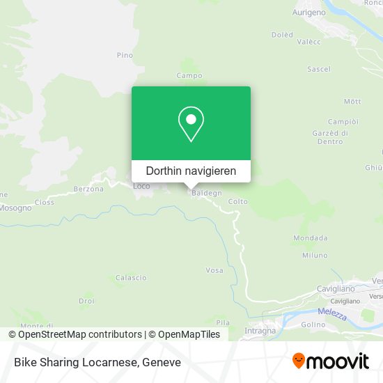 Bike Sharing Locarnese Karte