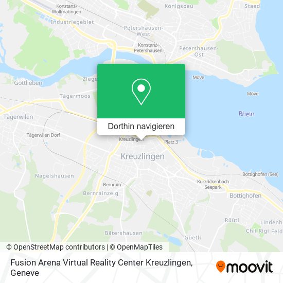 Fusion Arena Virtual Reality Center Kreuzlingen Karte