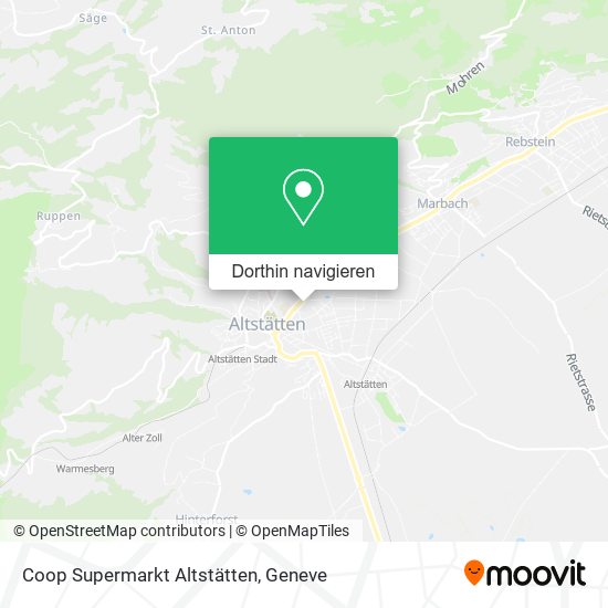 Coop Supermarkt Altstätten Karte