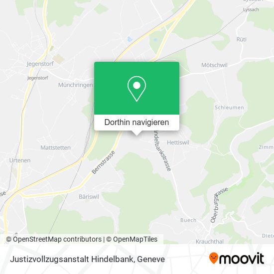Justizvollzugsanstalt Hindelbank Karte