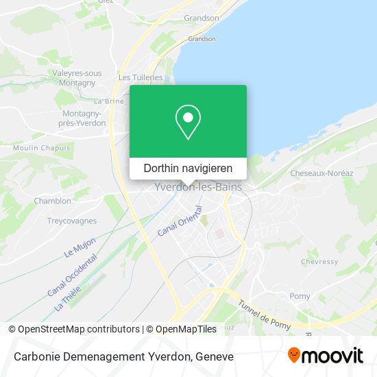 Carbonie Demenagement Yverdon Karte