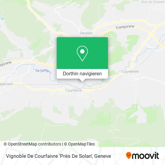 Vignoble De Courfaivre ‘Près De Solan‘ Karte