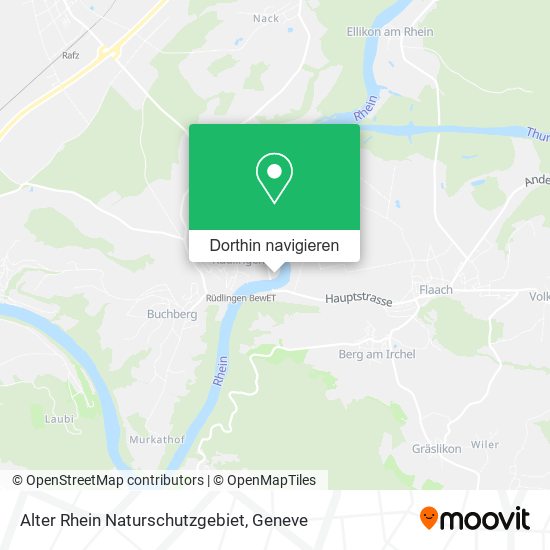 Alter Rhein Naturschutzgebiet Karte