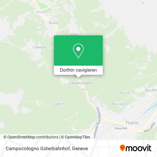 Campocologno Güterbahnhof Karte