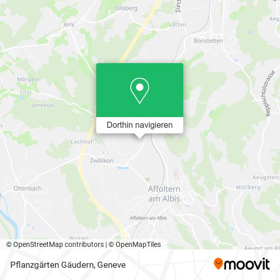Pflanzgärten Gäudern Karte