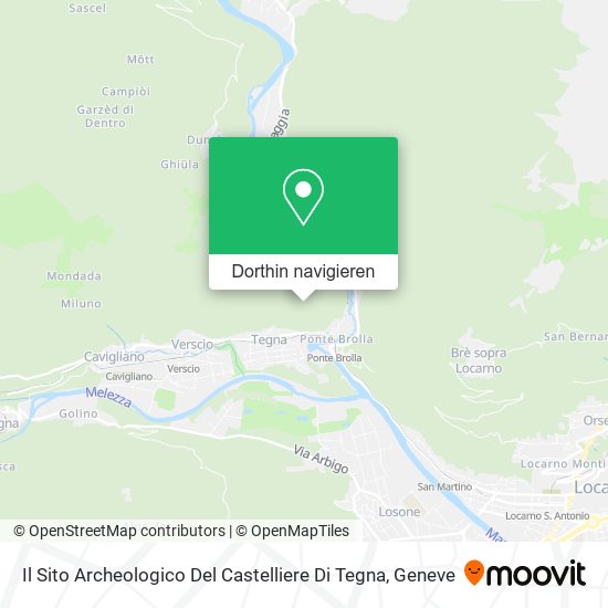Il Sito Archeologico Del Castelliere Di Tegna Karte