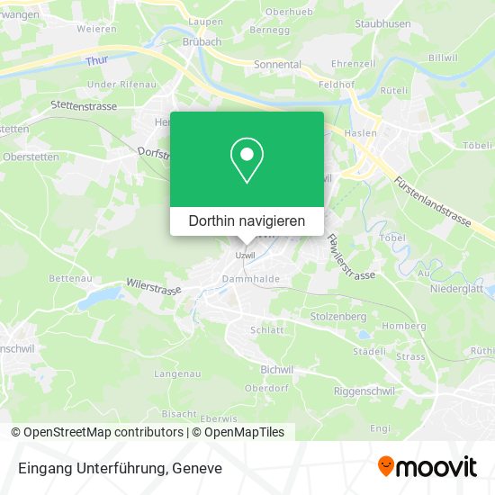 Eingang Unterführung Karte