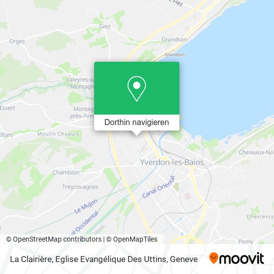 La Clairière, Eglise Evangélique Des Uttins Karte