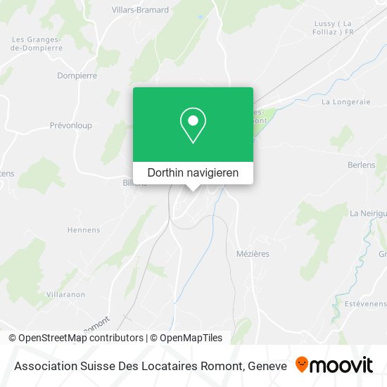Association Suisse Des Locataires Romont Karte
