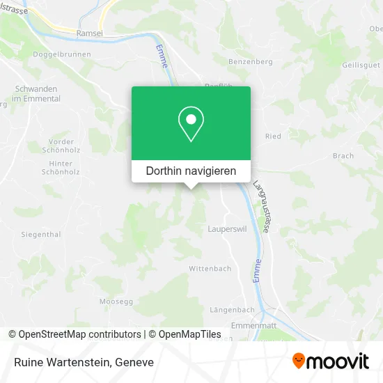 Ruine Wartenstein Karte