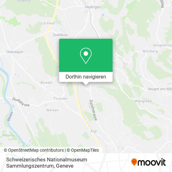 Schweizerisches Nationalmuseum Sammlungszentrum Karte