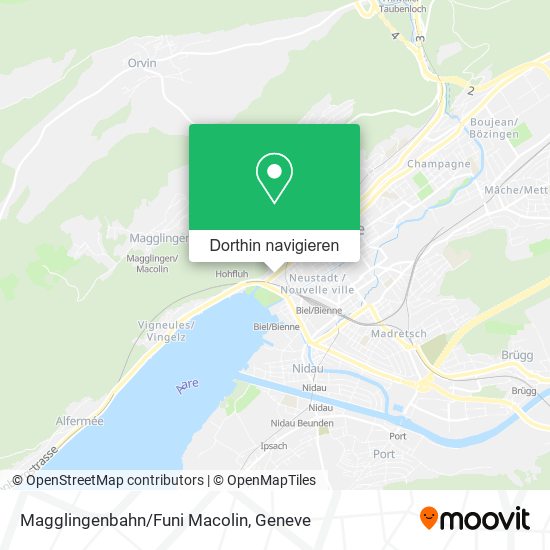 Magglingenbahn/Funi Macolin Karte
