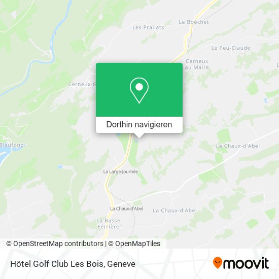 Hôtel Golf Club Les Bois Karte