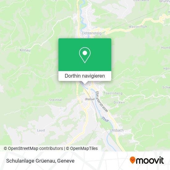 Schulanlage Grüenau Karte