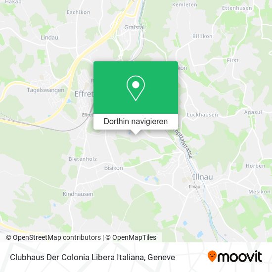 Clubhaus Der Colonia Libera Italiana Karte