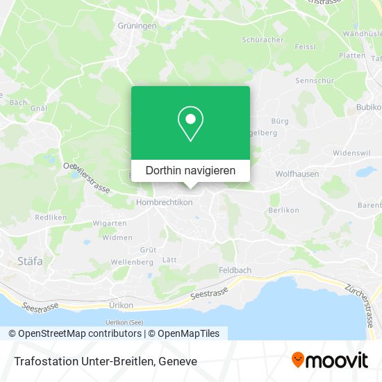 Trafostation Unter-Breitlen Karte