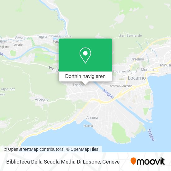Biblioteca Della Scuola Media Di Losone Karte