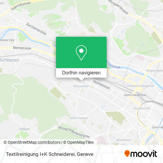 Textilreinigung I+K Schneiderei Karte